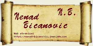 Nenad Bicanović vizit kartica